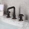 Kingston Brass KS142RKXNB Widespread Bathroom Faucet with Push Pop-Up, Naples Bronze KS142RKXNB - alternate 5